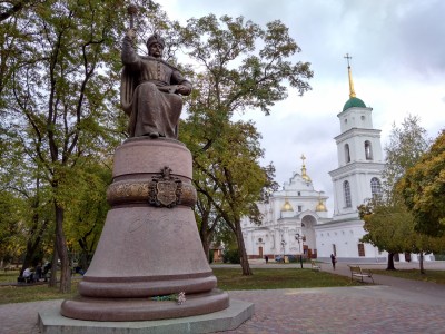 Ivan Mazepa monument in Poltava